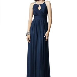 Dessy Collection Midnight Blue Maxi Dress